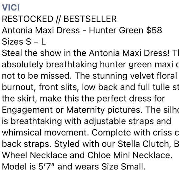 Vici Elegant Green Evening Dress - Picture 12 of 12